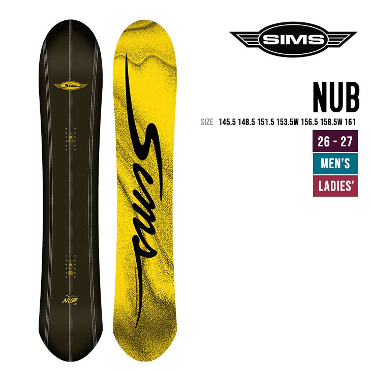 SIMS �V���X 26-27  NUB �i�u �X�m�[�{�[�h �X�m�{ �{�[�h �� �L�����o�[