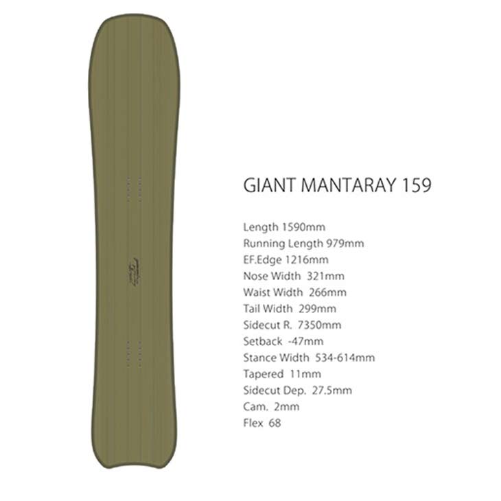 GENTEMSTICK ゲンテンスティック 23-24 GIANT MANTARAY ジャイアント