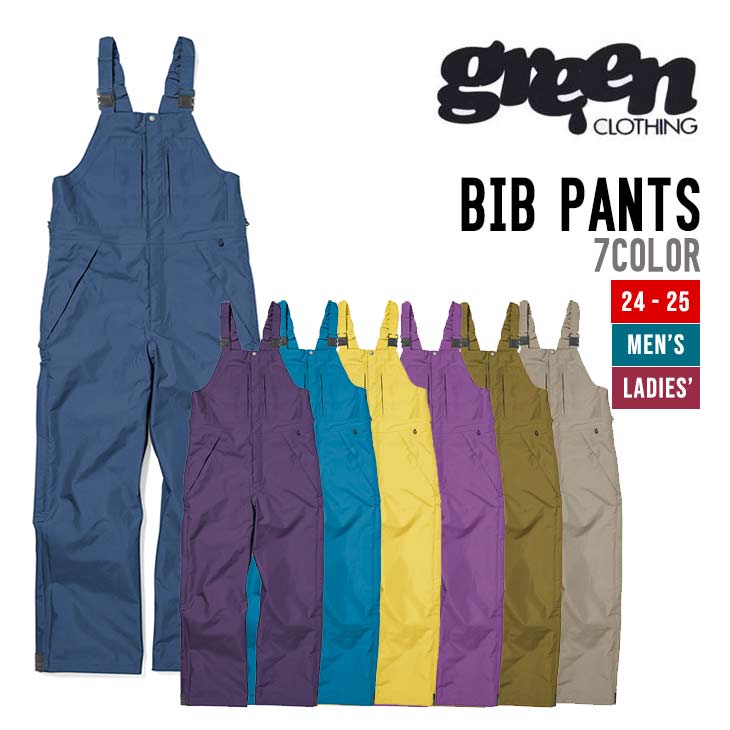 GREEN CLOTHING グリーンクロージング 24-25 BIB PANTS ビブ パンツ 