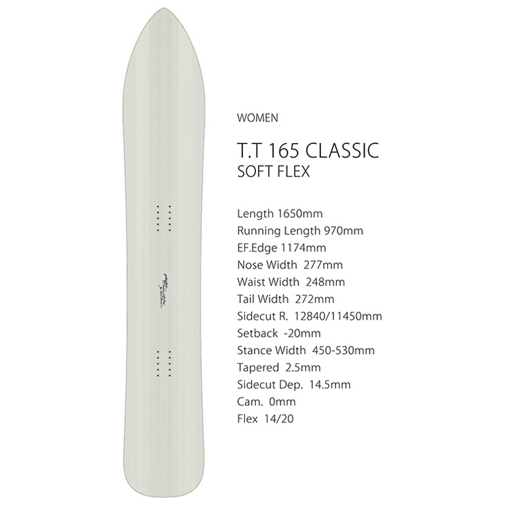 GENTEMSTICK ゲンテンスティック 25-26 TT 165 CLASSIC WOMEN'S
