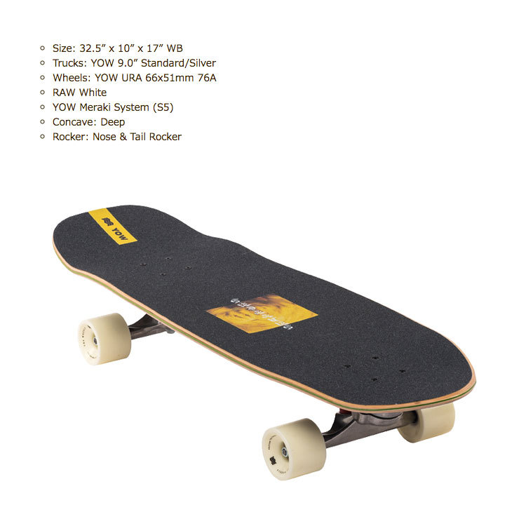 yow snappers　ヤウ　スナッパーズ　サーフスケート YOW（ヤウ） YOW SURF SKATE サーフスケート SNAPPERS 32.5 スナッパー