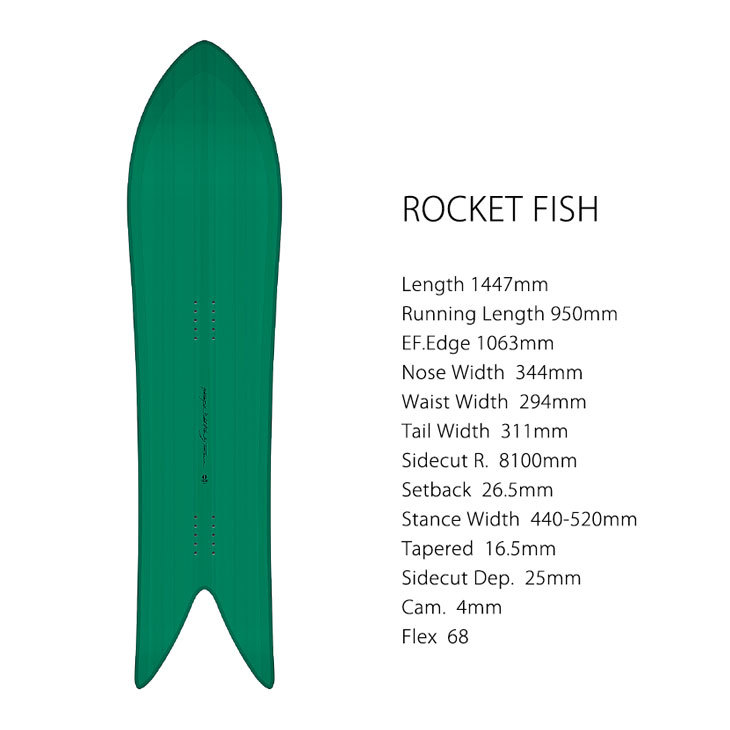 GENTEMSTICK ゲンテンスティック 22-23 ROCKET FISH ロケット