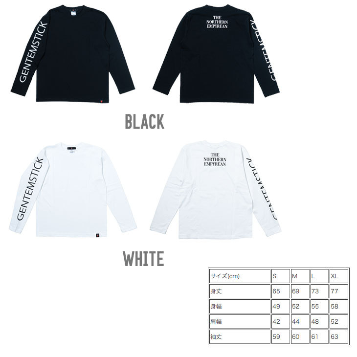 GENTEM STICK ゲンテンスティック LOGO LONG SLEEVE TEE ロゴ ロング  