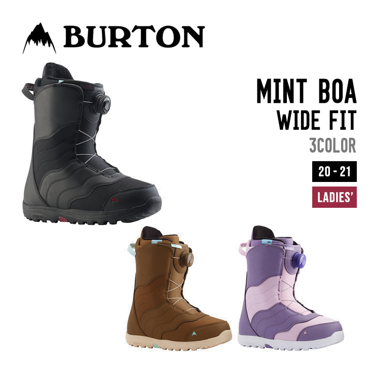 BURTON バートン 20-21 MINT BOA WIDE FIT ミント ボア ワイドフィット スノーボード ブーツ