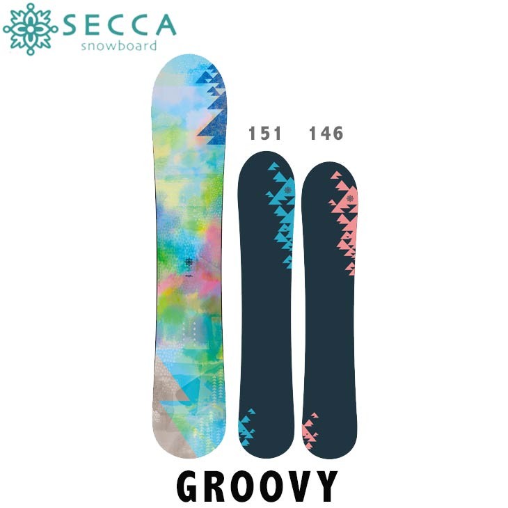 SECCA セッカ 18-19 GROOVY グルービィー SNOW BOARD スノーボード LADIES レディース