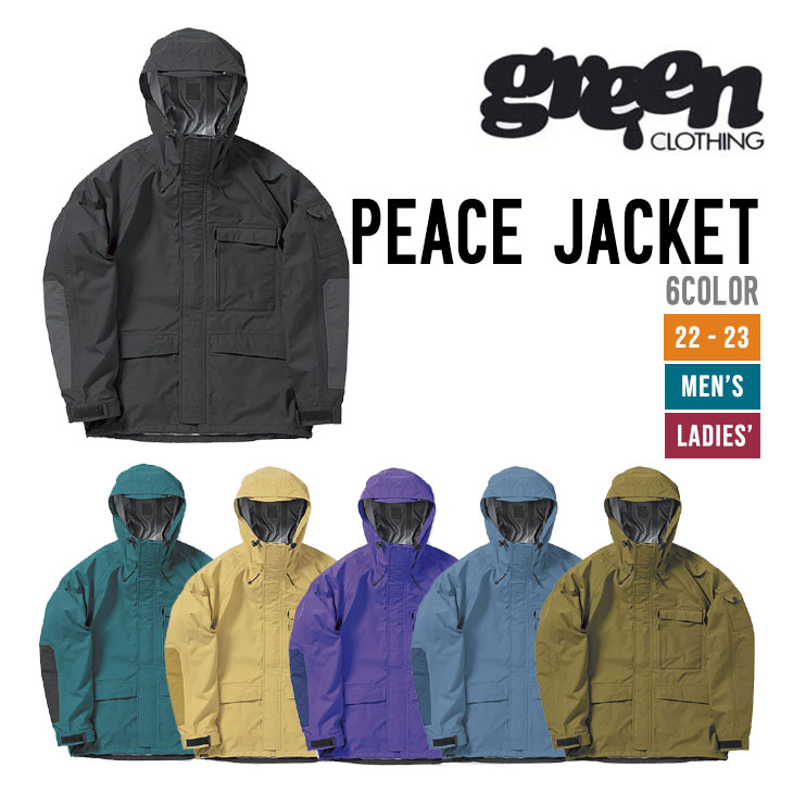 GREEN CLOTHING グリーンクロージング 22-23 PEACE JACKET ピース ジャケット スノーボード ウェア