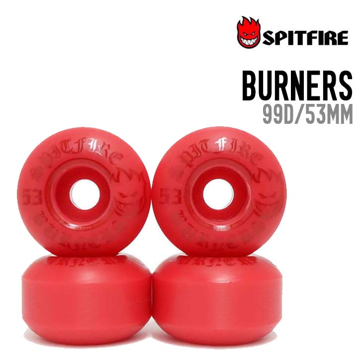 SPITFIRE �X�s�b�g�t�@�C�A�[ BURNERS BIGHEAD SHAPE 53mm RED 99D �X�P�[�g�{�[�h�E�B�[��  �X�P�{�[