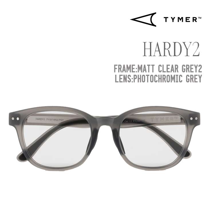 TYMER �^�C�}�[ HARDY2 �T���O���X Matt Clear Grey2 Photochromic Grey TY107-MG2-PGY