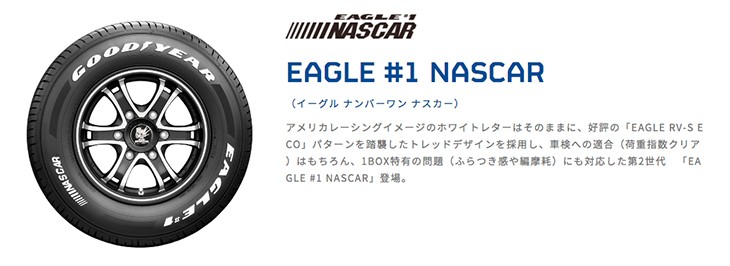 2023年製 グッドイヤー イーグル #1 ナスカー（NASCAR） 195/80R15 107