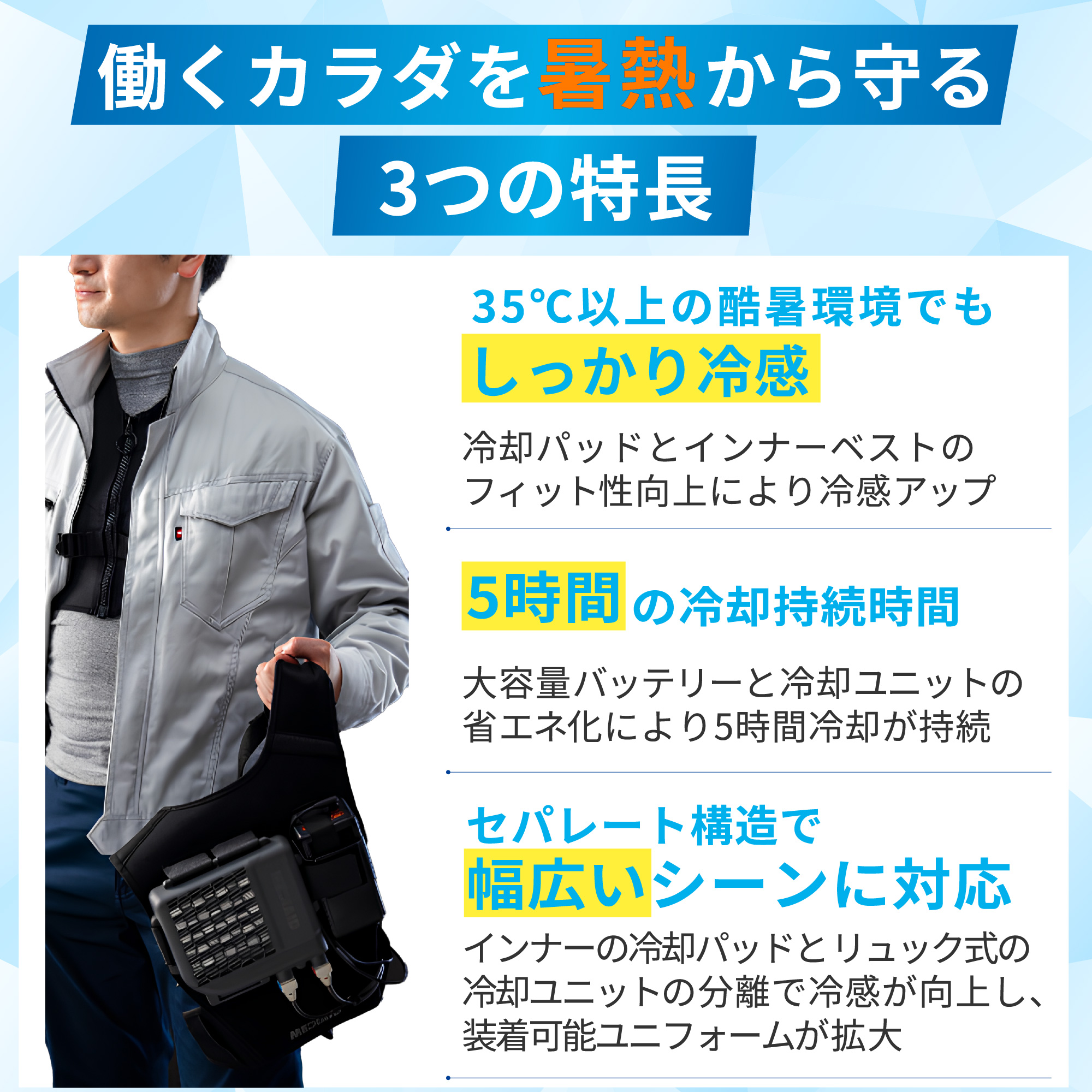 MEDIAID 【医療メーカー ペルチェ式 水冷ウェア】冷却ベスト