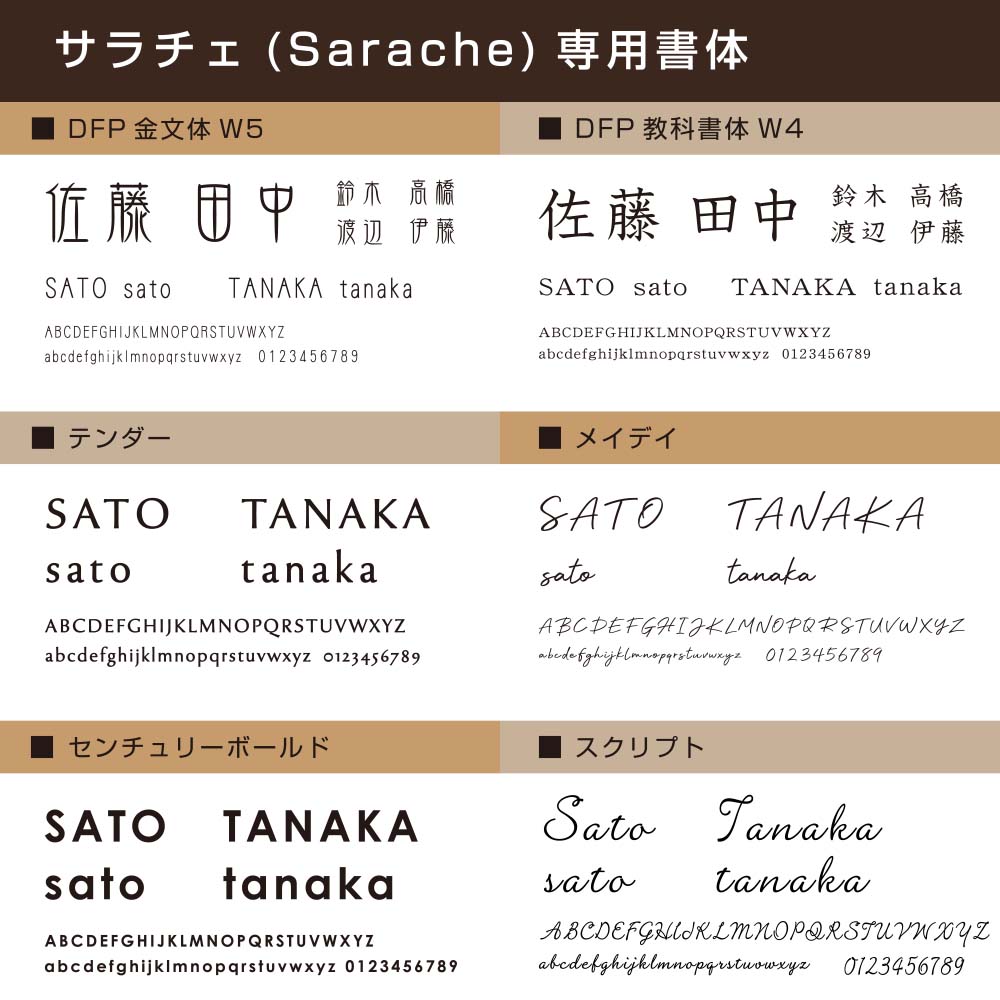 表札 アンティーク サラチェ (Sarache) おしゃれ タイル W195×H95mm