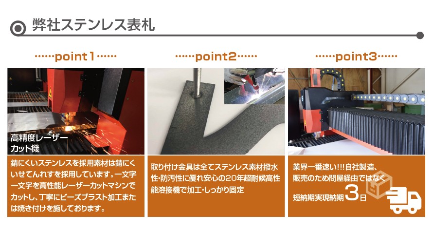 ステンレス銘板