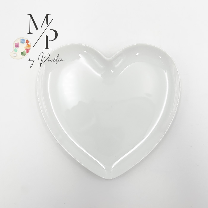 sweet heart17cm 日本製 美濃焼 陶器 洋食器 白い食器 ポーセリン