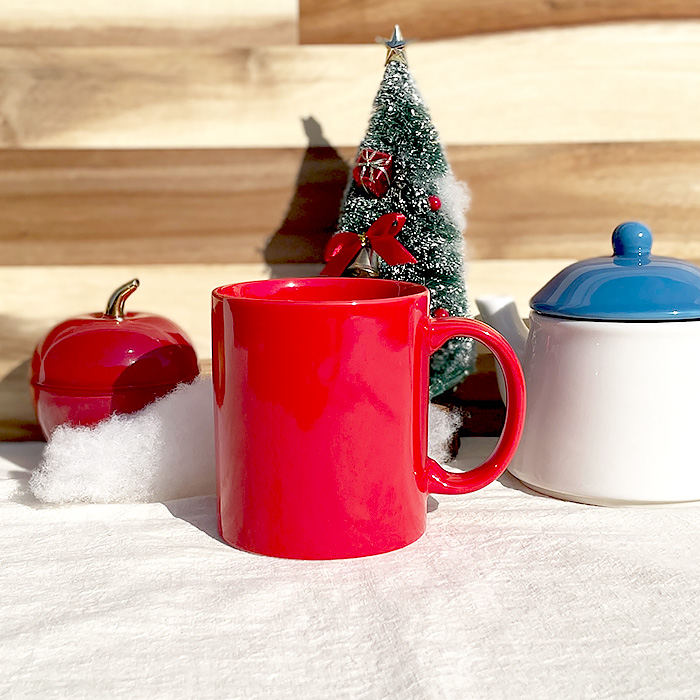 真っ赤なマグカップ 300cc 日本製 国産 美濃焼 陶磁器 洋食器