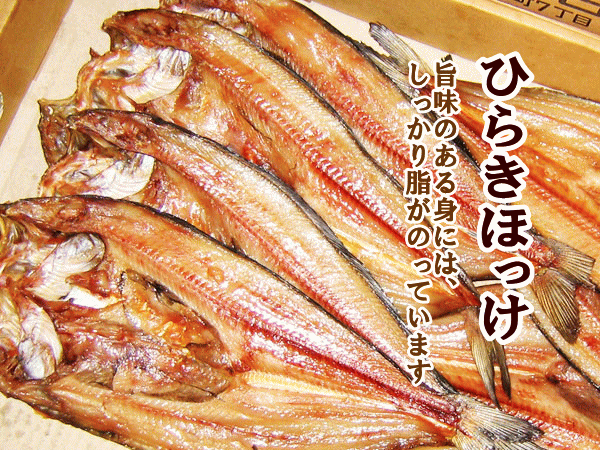 ひらきほっけ（大・約300g）×5枚 北海道産 ホッケ一夜干 : 旬をお