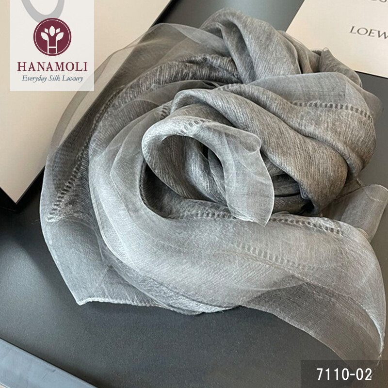 シルク40％＆ウール60％ストール 3色展開 上品な色使いで高級感UP 48