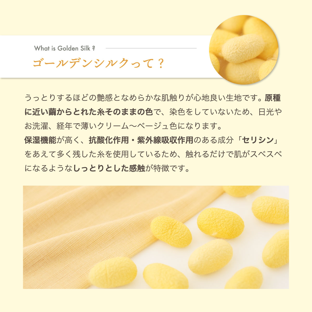 ゴールデンシルク ロングパンティの詳細画像4