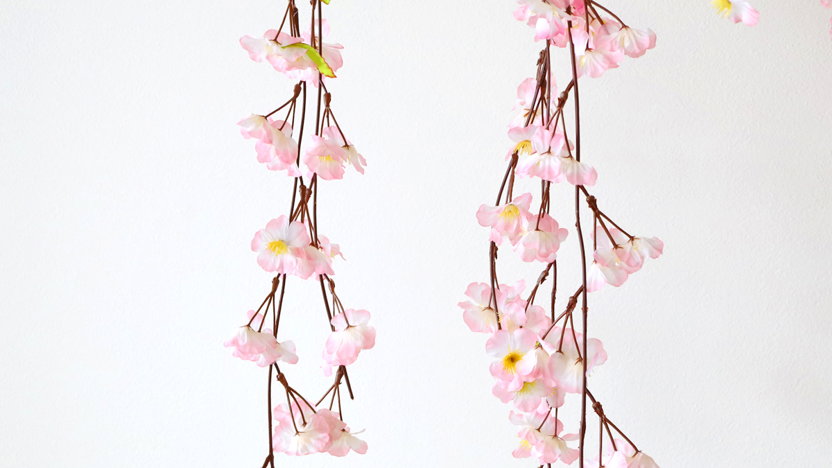 桜 造花 しだれ桜の大枝 特大 220cm 枝 さくら 木 FLS-5173 