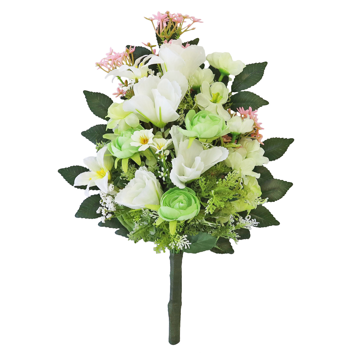 造花 仏花 ラナンキュラスとヒサカキの花束 一本(一束) CT触媒 シルク