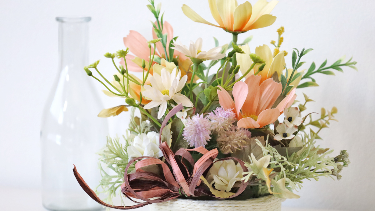 光触媒フラワー 秋色の赤薔薇フラワーアレンジ｜シルバー陶器 アート