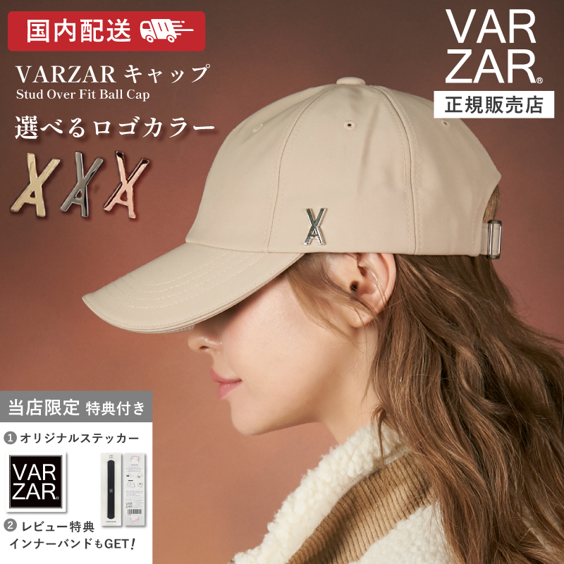 VARZAR（バザール） 【正規販売店】 キャップ 帽子 ロゴ 韓国 ベージュ
