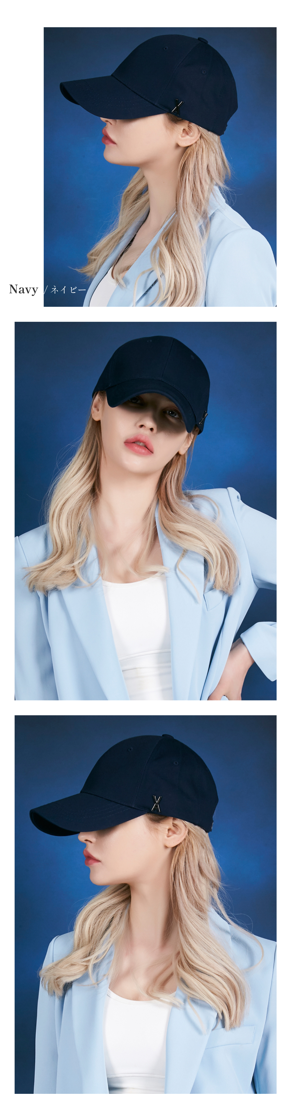 VARZAR キャップ ネイビー
