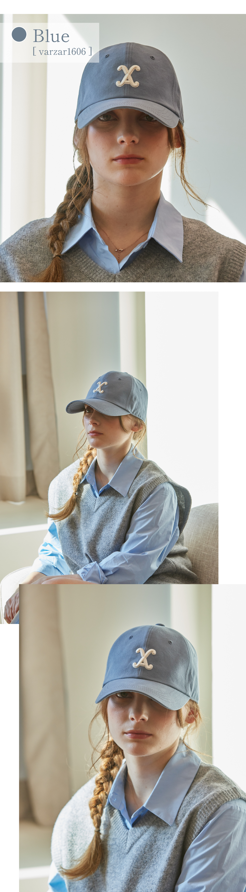 VARZAR キャップ ブルー