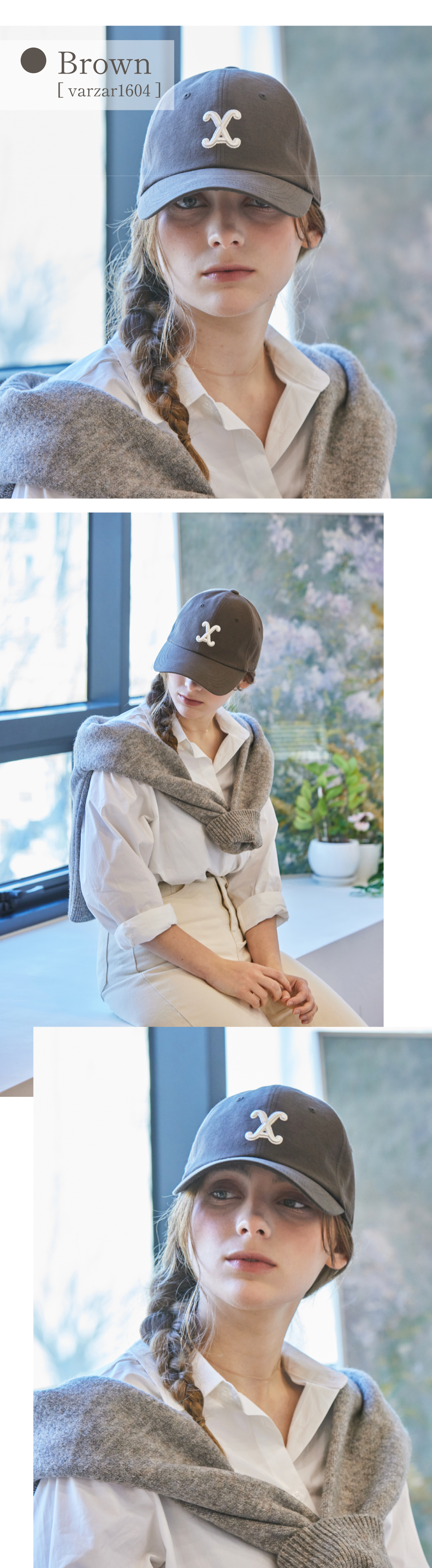 VARZAR キャップ ブラウン
