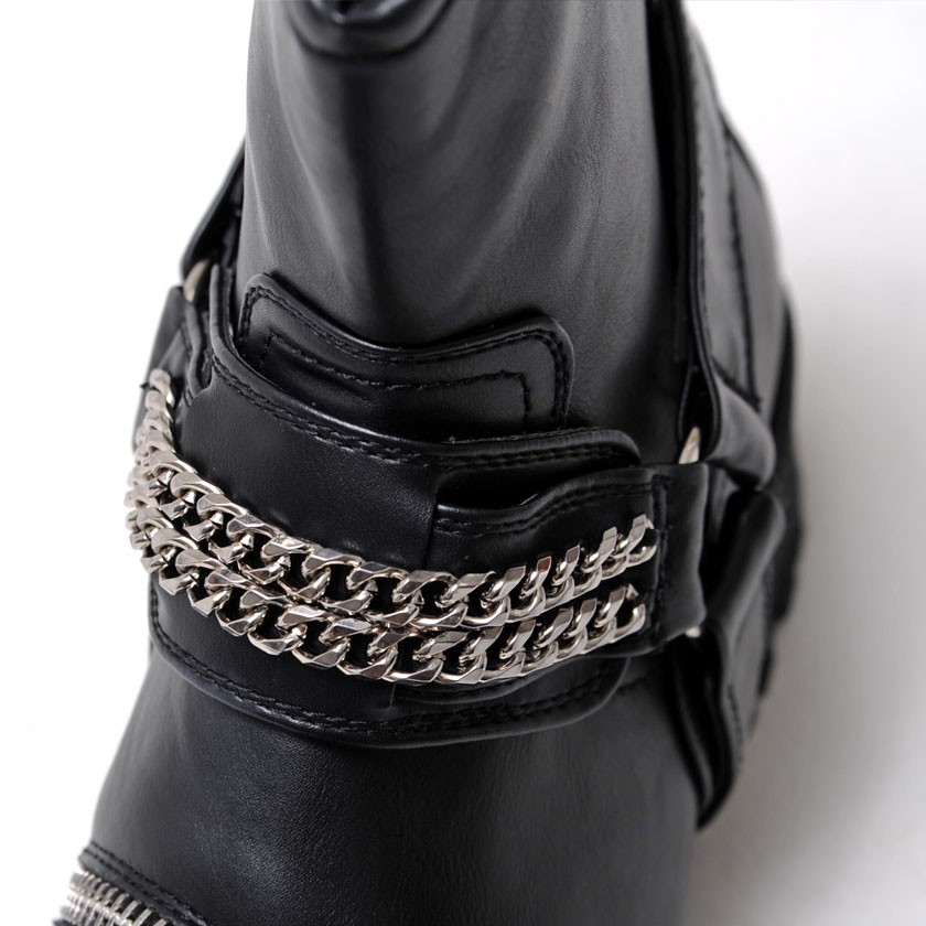 【28.5】BOREDOM レザー ダブルベルト エンジニアブーツ boots-at12-1401-v1.jpg
