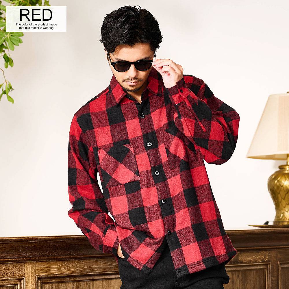 SILVER BULLET（シルバーバレット） ネルシャツ メンズ 厚手 裏ボア