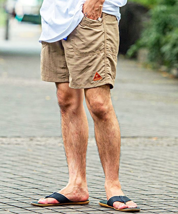 水陸両用 ハーフパンツ メンズ GERRY ジェリー ブランド 接触冷感 ドライ 速乾 UVカット 短パン 膝上 ナイロン アウトドア 春 夏 (郵) | GERRY | 01