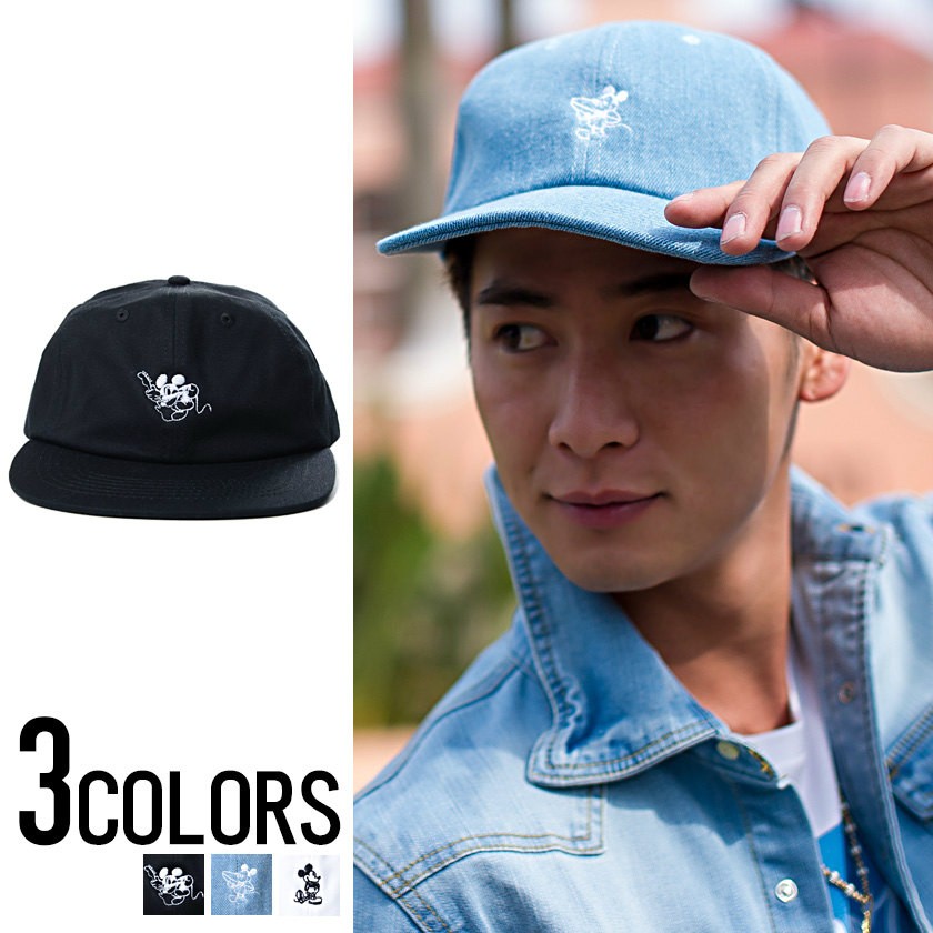 キャップ メンズ SB select シルバーバレットセレクト MICKEY(ミッキー)LOW CAP/全3色 CAP ローキャップ ミッキー  キャラクター メンズ 帽子 ユニセックス