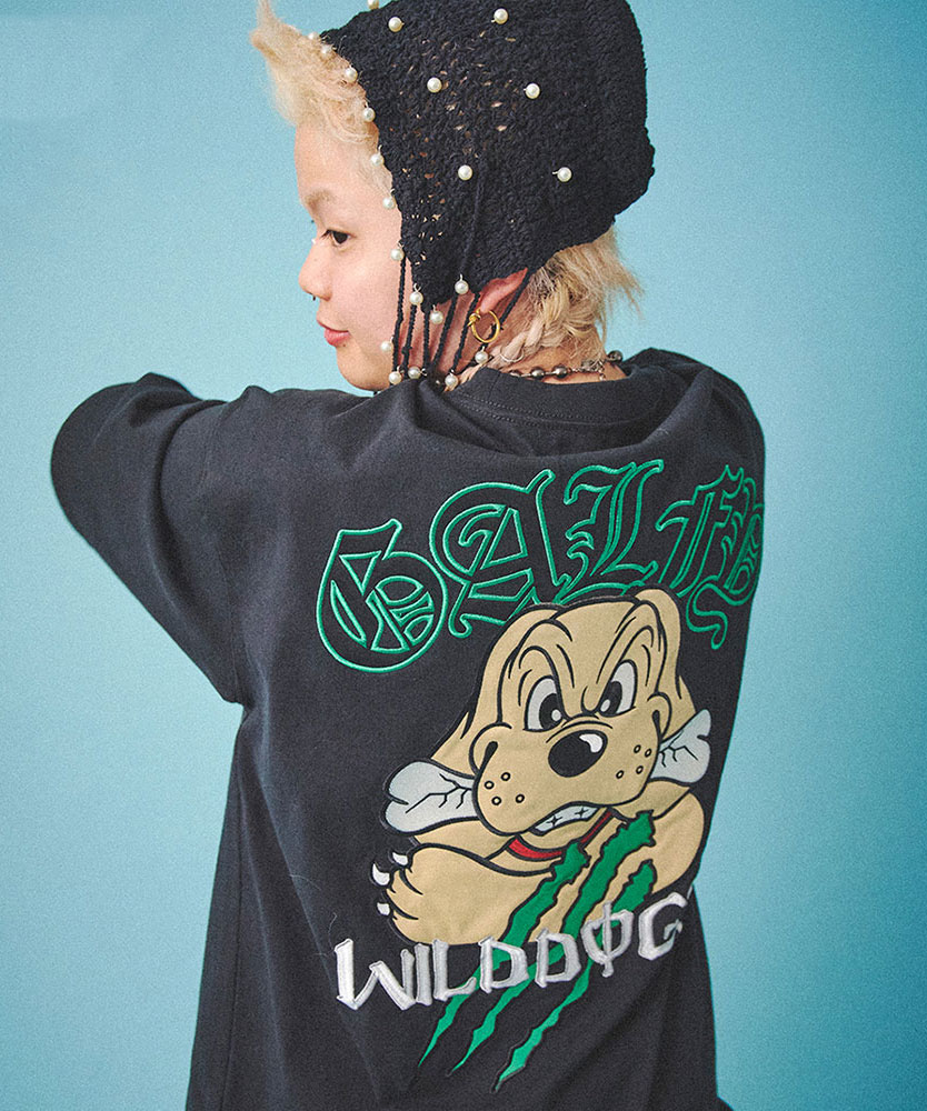 GALFY（ガルフィー） Tシャツ 半袖 メンズ ブランド 刺繍 ロゴ いぬ