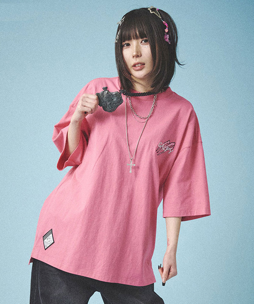 GALFY（ガルフィー） Tシャツ 半袖 メンズ ブランド 刺繍 ロゴ いぬ