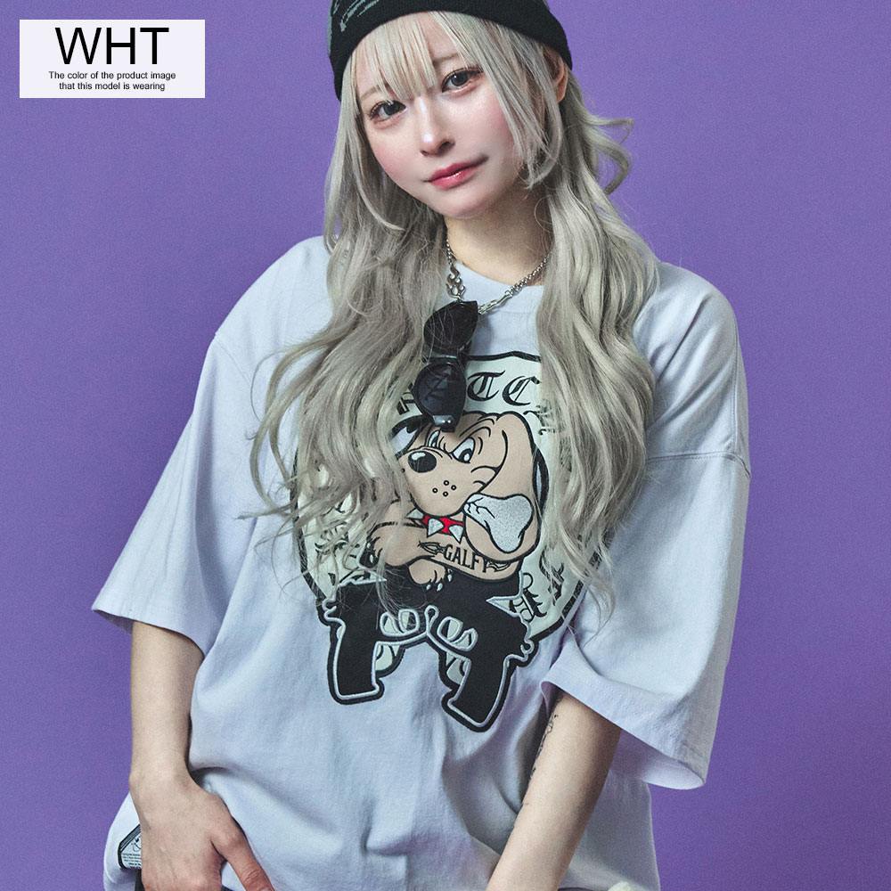 【美品】ガルフィー Tシャツ半袖 ジャグラー　GALFY 犬 XL GALFY tシャツ GALFY（ガルフィー）番犬Tシャツ/半袖プリントT