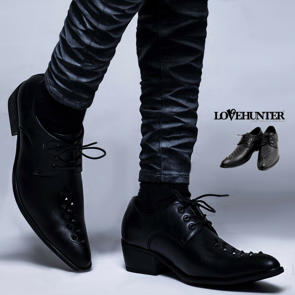 LOVEHUNTER（ラブハンター） ドレスシューズ メンズ 革靴 レザー 5cm