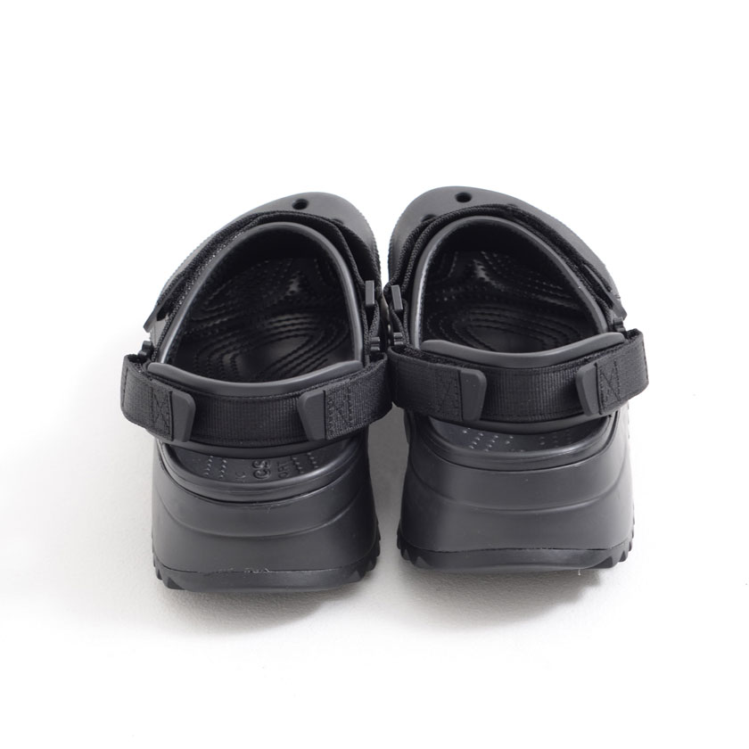 美品▪️Crocs クロックス 【27㎝】厚底 サンダル 男女兼用　ブラック　黒 crocs クロックス CROCS メンズ おしゃれ 厚底 サンダル