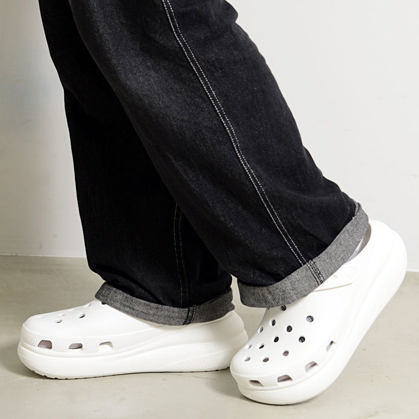 CROCS クロックス 厚底 サンダル 靴 メンズ レディース 男女兼用 ユニセックス 正規品 6cm クラッシュクロッグ crush clog 無地  定番 23cm 24cm 25cm 26cm 27cm :207521:シルバーバレット - 通販 - Yahoo!ショッピング