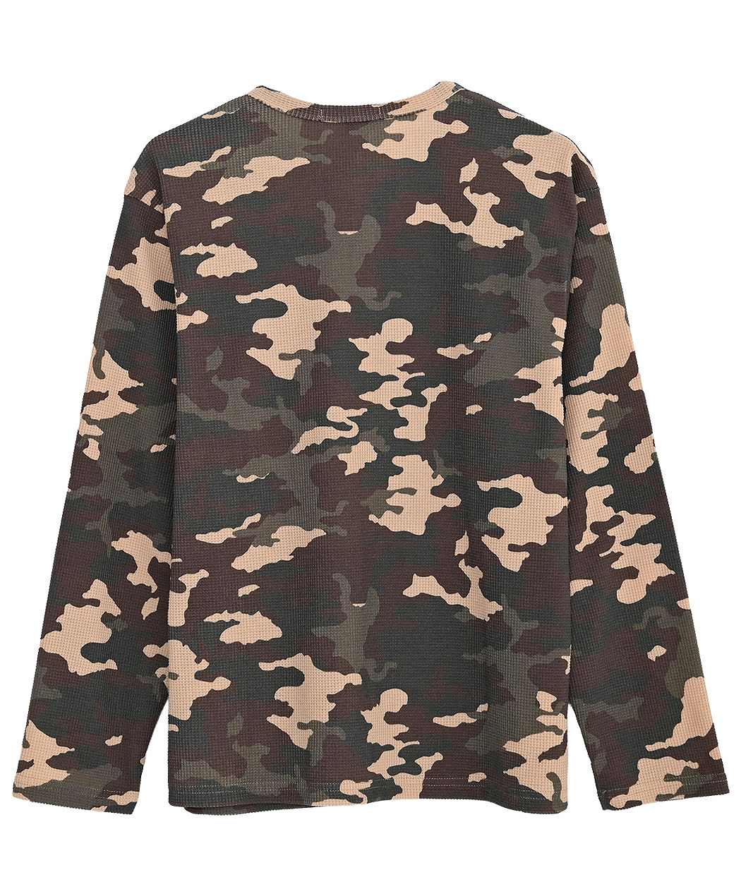 CavariA（キャバリア） Tシャツ メンズ 長袖 ロンT ワッフル サーマル