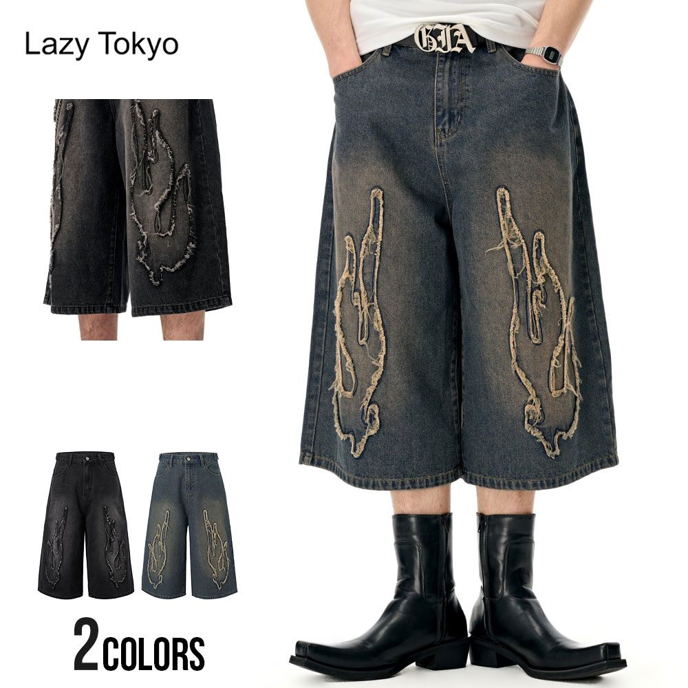 Lazy Tokyo（レイジ―トウキョウ） デニムパンツ メンズ ワイド バギー
