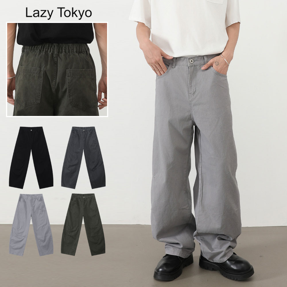 Lazy Tokyo（レイジ―トウキョウ） ワイドパンツ メンズ カーブ バレル