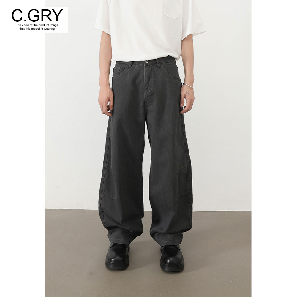 Lazy Tokyo（レイジ―トウキョウ） ワイドパンツ メンズ カーブ バレル
