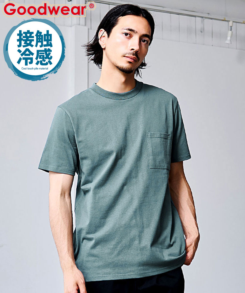 Goodwear Tシャツ メンズ ブランド 半袖 接触冷感 吸水速乾 USA