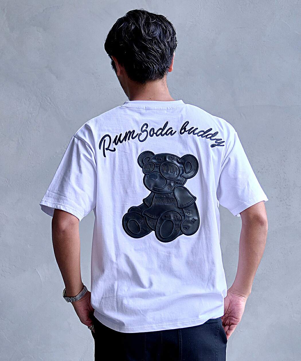 RUMSODA（ラムソーダ） Tシャツ メンズ 半袖 綿100% 大きいサイズ ベア 