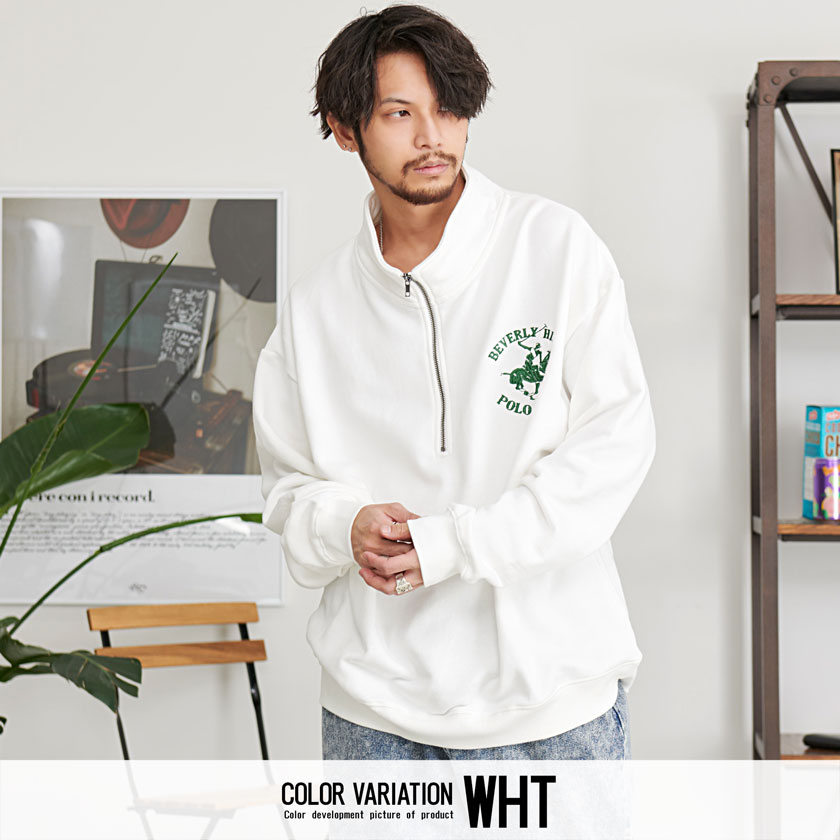 BEVERLY HILLS POLO CLUB（ビバリーヒルズポロクラブ） ハーフジップ 