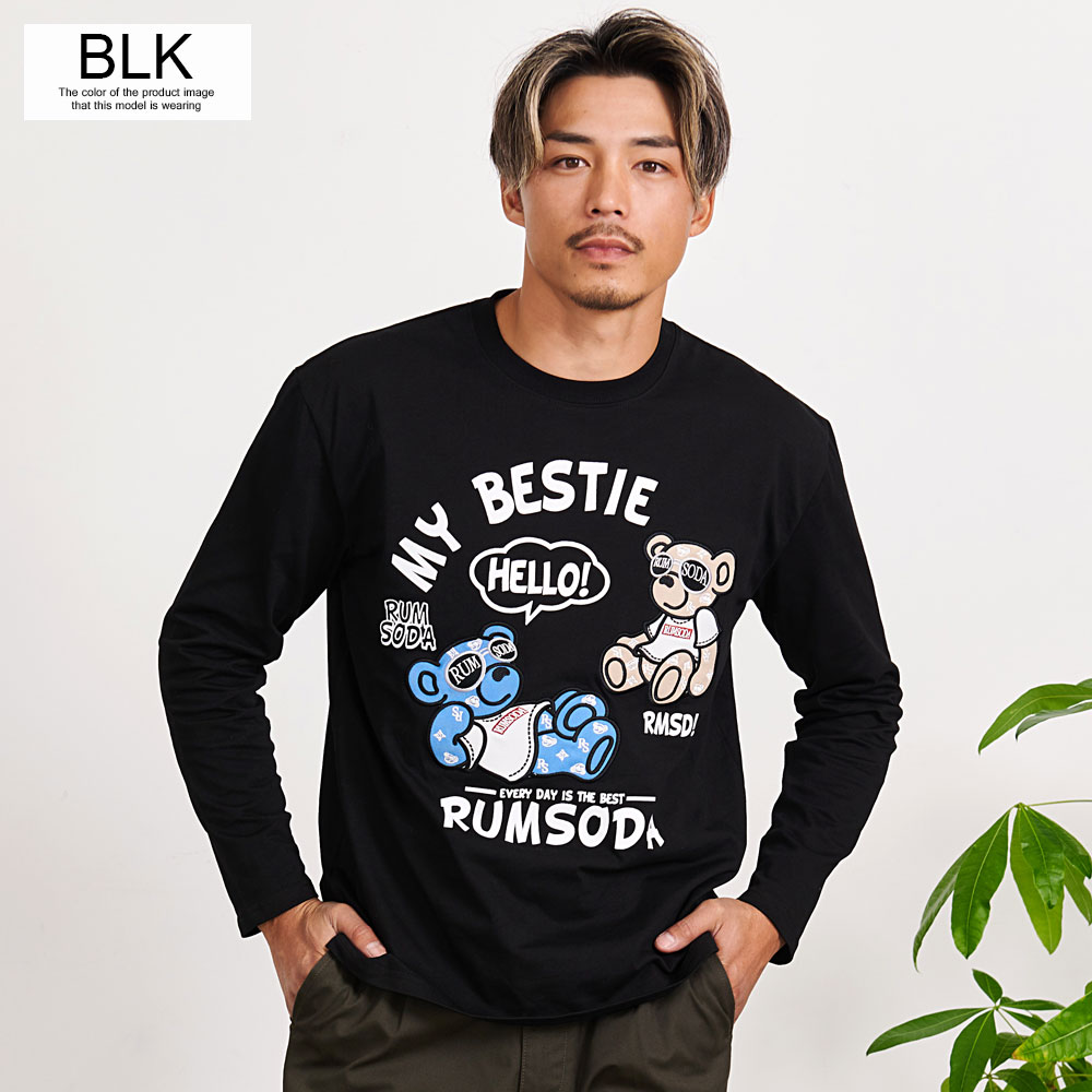 刺繍Tシャツ 刺繍 ワッペン ロンT Tシャツ 長袖 SILVER BULLET ロンT メンズ 長袖 Tシャツ ブランド おしゃれ
