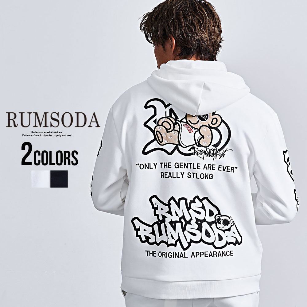 RUMSODA（ラムソーダ） パーカー メンズ ジップアップ フーディー