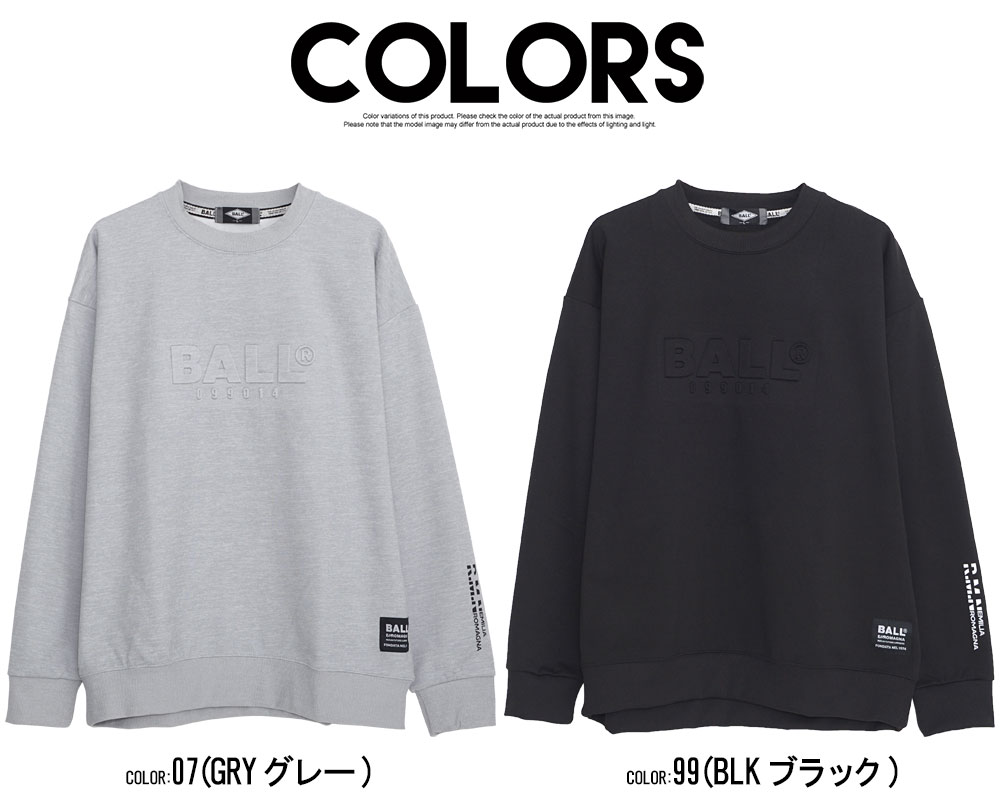 BALL トレーナー メンズ ブランド 長袖 スウェット プルオーバー