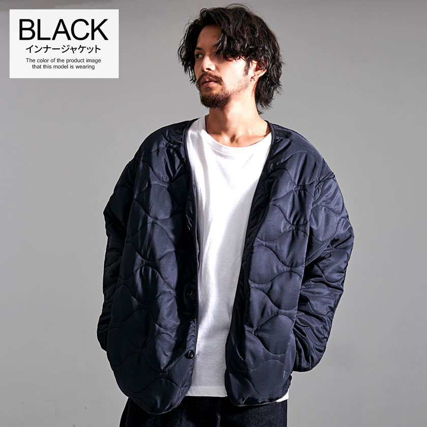 内側キルトスプリングコート モッズコート 長袖 3colors M/XL 内側キルトスプリングコート モッズコート 長袖 3colors M/XL