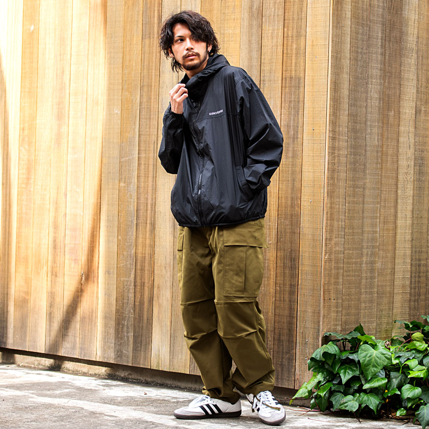 CONVERSE マウンテンパーカー メンズ 撥水加工 防花粉 軽量
